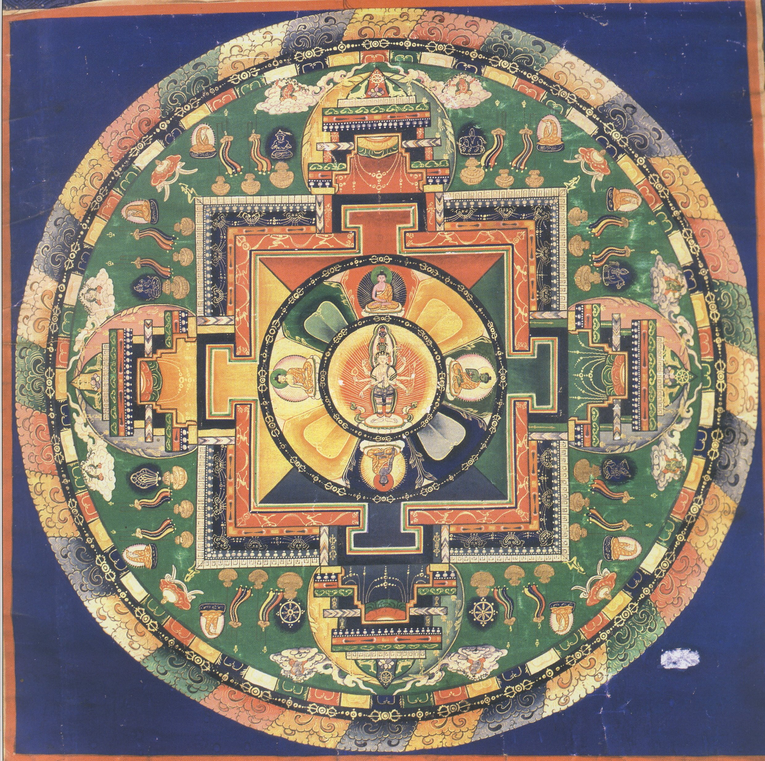 Мандала Эка-даша-мукха Авалокитешвары